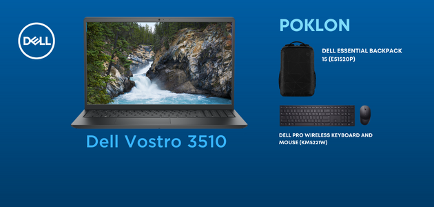 Dell Vostro 3510 poklanja torbu, tastaturu i miš!