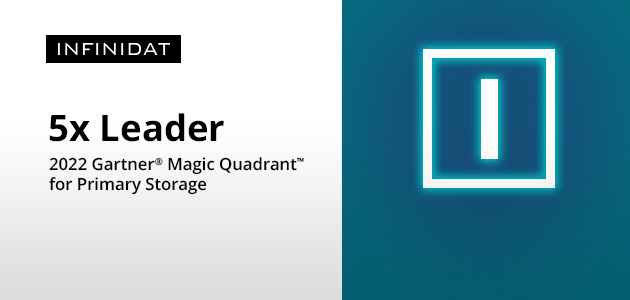 Infinidat proglašen za lidera, petu godinu zaredom, u Gartner® Magic Quadrant™ za 2022. za primarno skladištenje