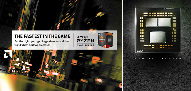 AMD Ryzen™ serija 5000 desktop procesora. Najbrži u igri.